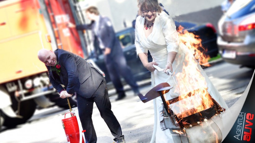 Deutsch-Amerikanische (Feuer-)Hochzeit