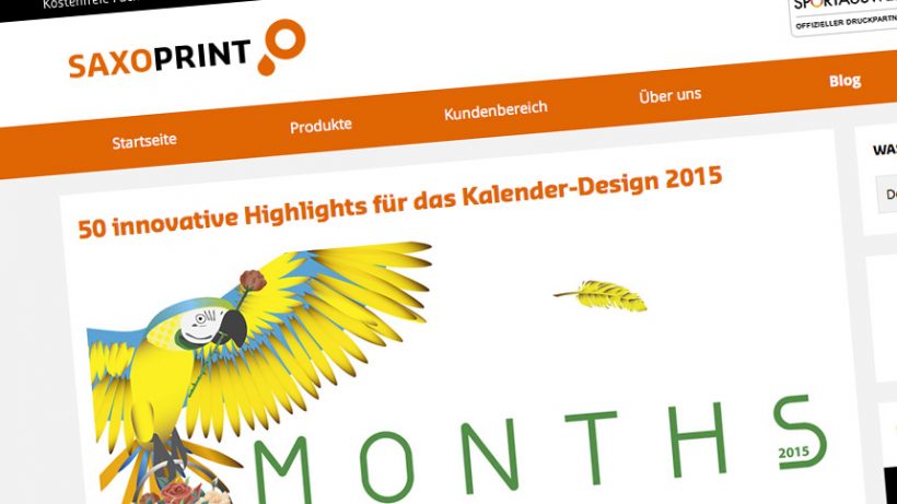 Artikel: 50 innovative Highlights für das Kalender-Design 2015